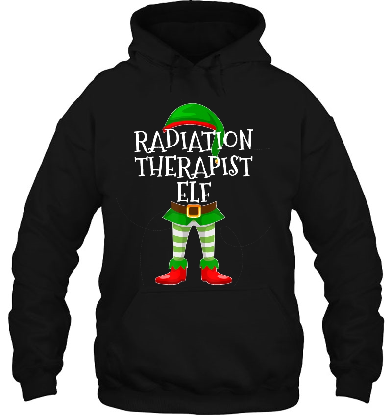 Radiation Therapist Elf Matching Family Christmas Design Mugs