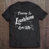 Someone In Louisiana Loves Me State Map Outline Tee