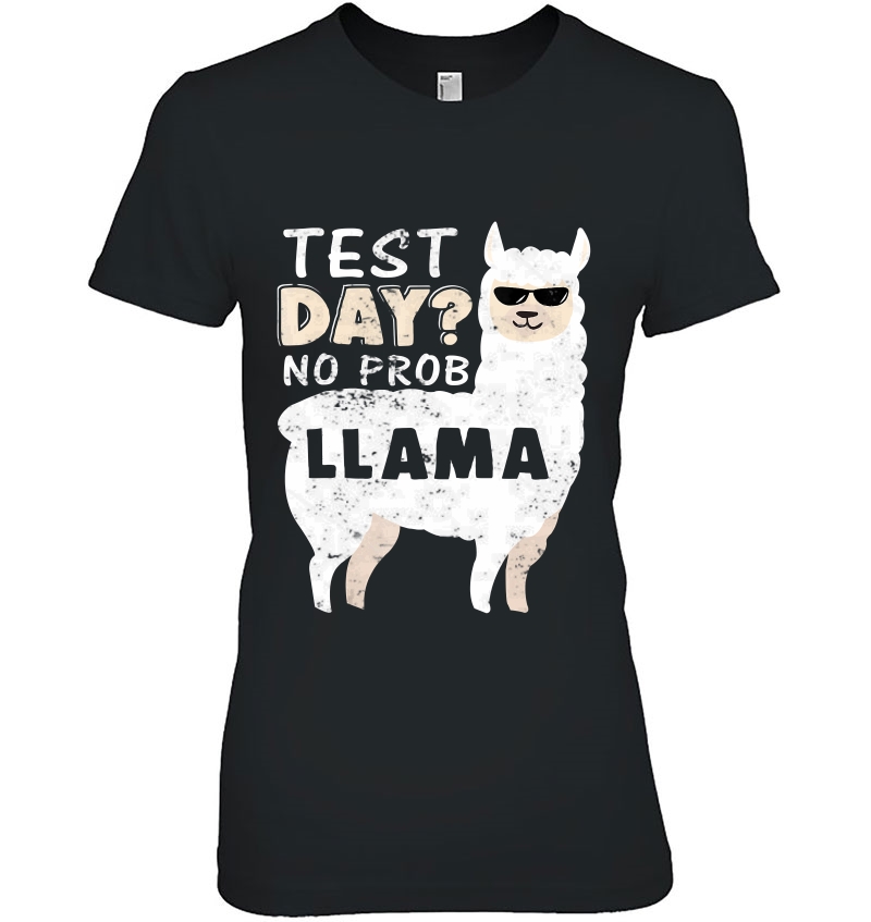 Test Day No Prob Llama Funny Hoodie