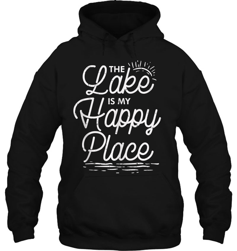 The Lake Is My Happy Place Funny Camping Lover Traveler Mugs