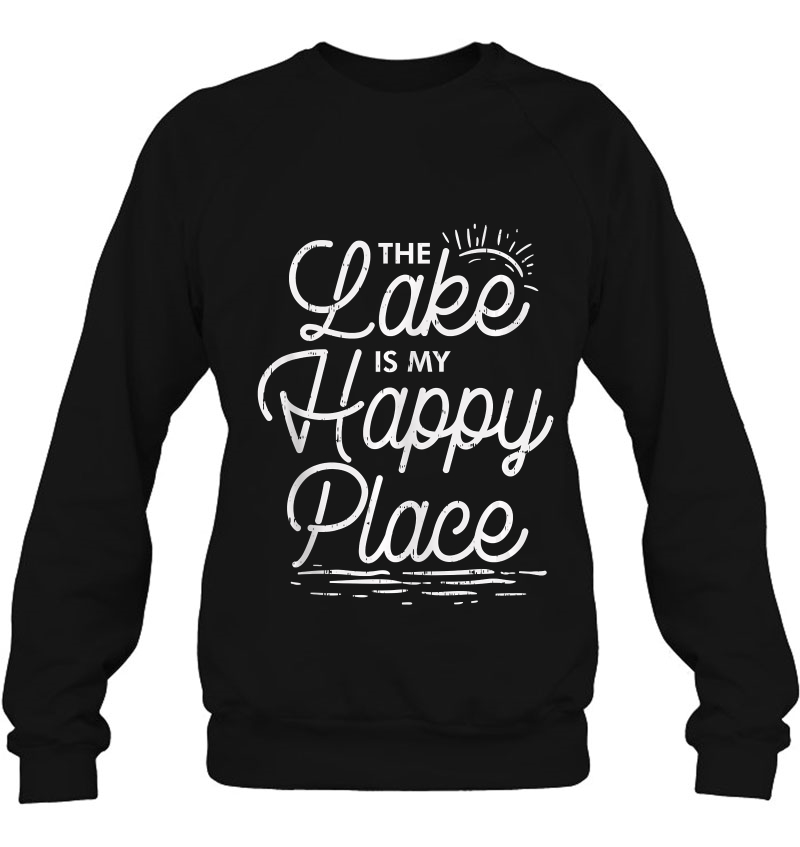 The Lake Is My Happy Place Funny Camping Lover Traveler Mugs