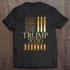 Trump 2020 Shirt Gold American Flag Patriotic Gift Ii Tee