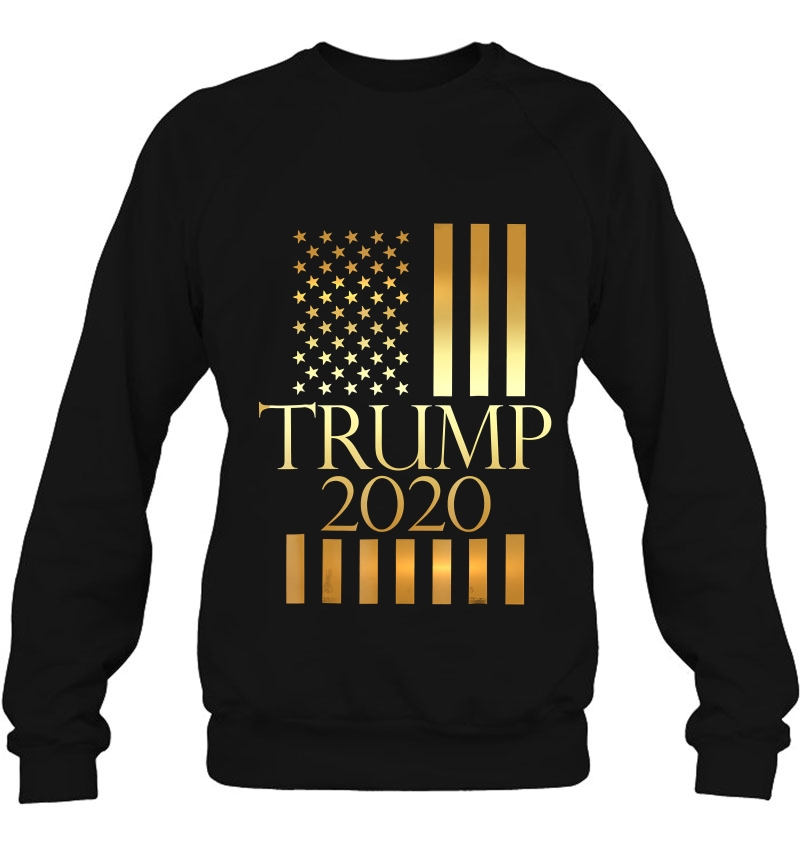 Trump 2020 Shirt Gold American Flag Patriotic Gift Ii Mugs