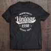 Vintage Est 1998 Classic 22 Years Old 22Nd Birthday Gift Q6 Ver2 Tee