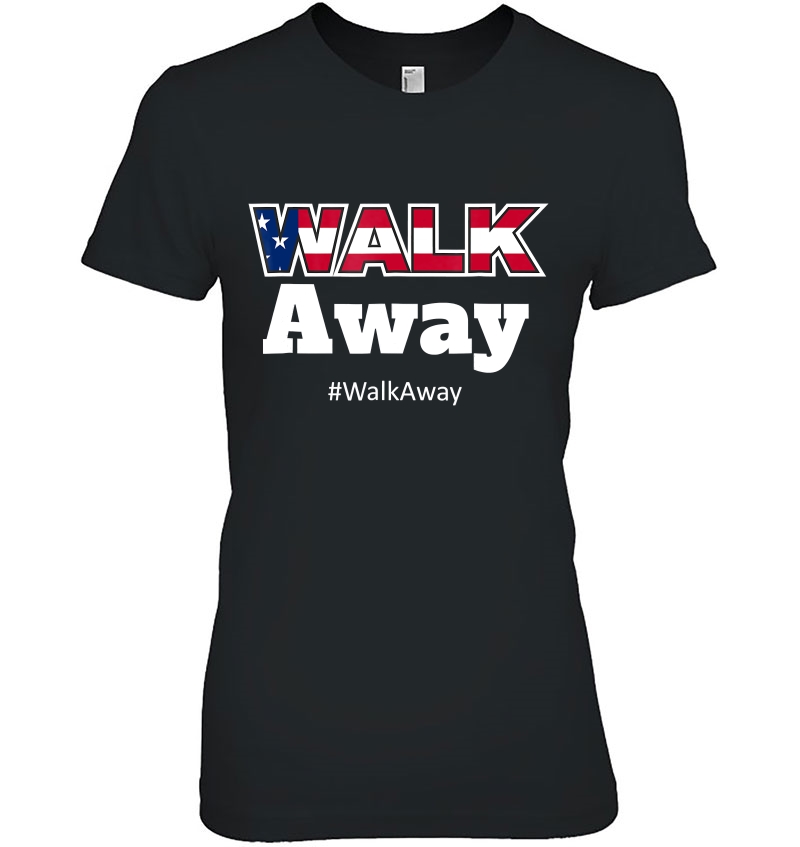 Walkaway Tshirt Walkaway Hashtag American Flag -02 Ver2 Ladies Tee