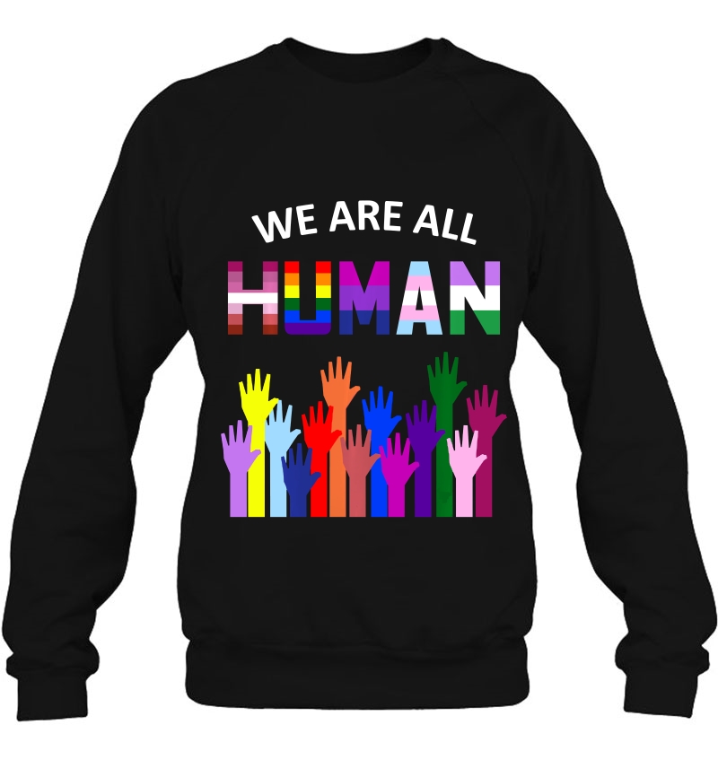 We Are All Human Lgbt Flag Ally Pride Mugs