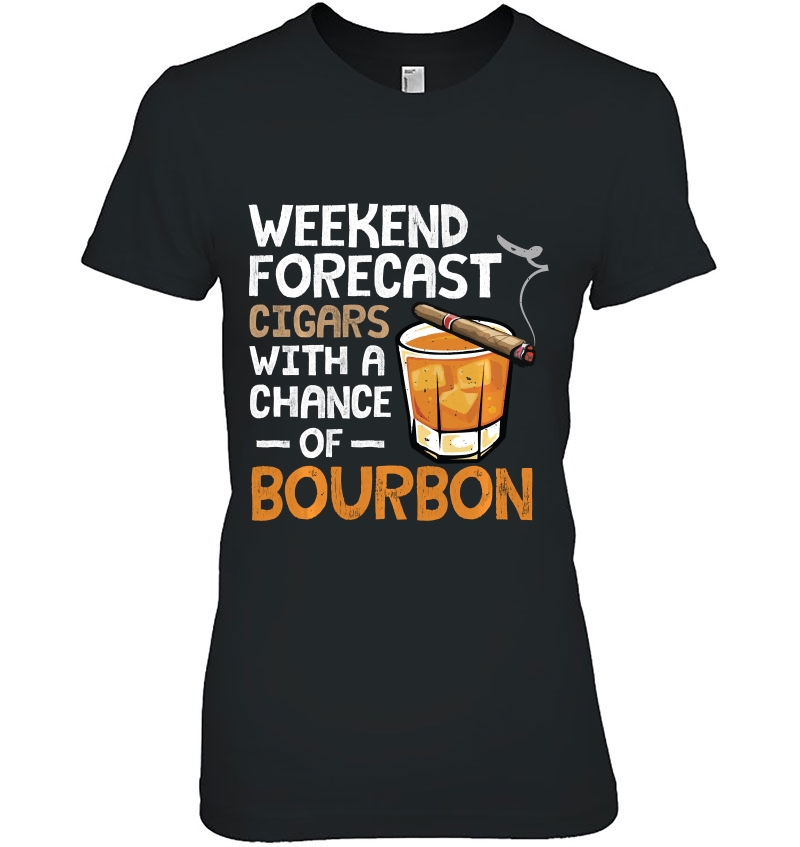 Weekend Forecast Cigars With A Chance Of Bourbon Hoodie