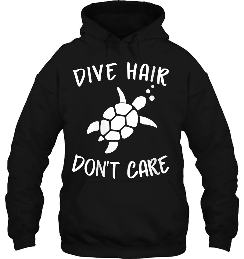 Womens Dive Hair Don't Care Diver Turtle Lover Mugs