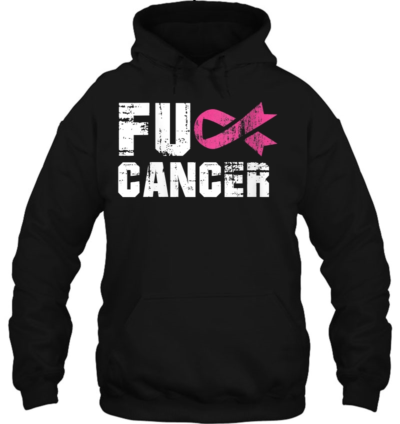 Womens Fuck Cancer Survivor Gift Distressed Pink Ribbon Awareness Mugs