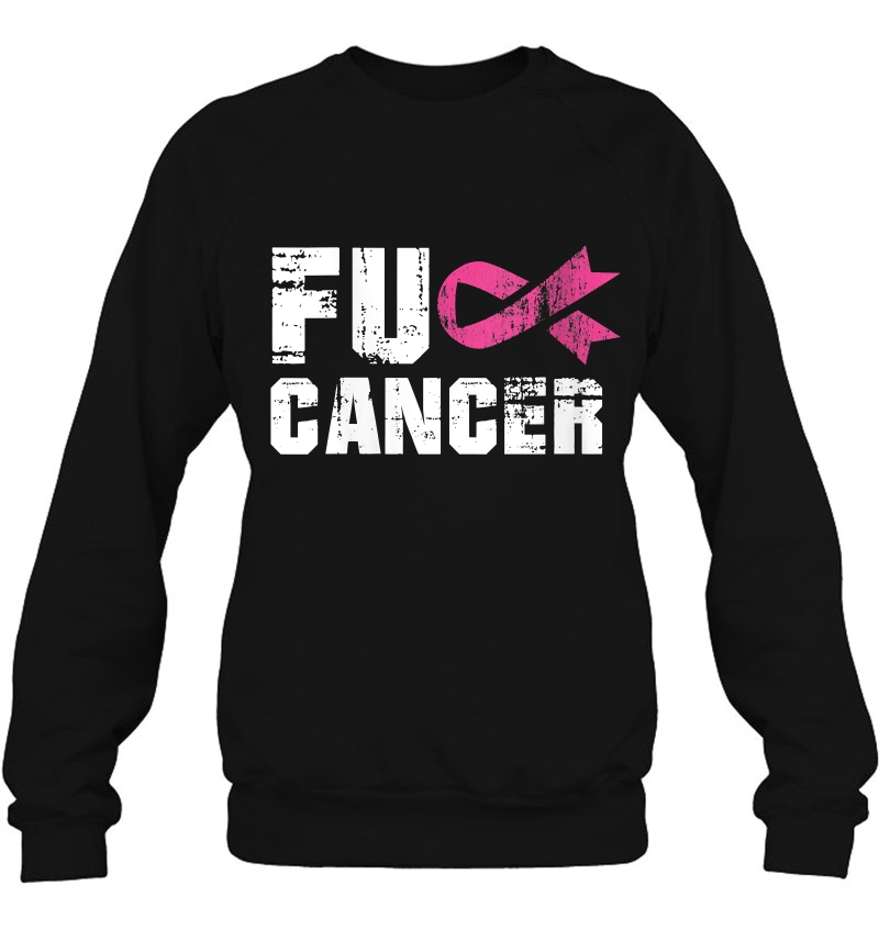 Womens Fuck Cancer Survivor Gift Distressed Pink Ribbon Awareness Mugs