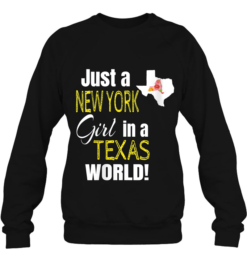 Womens Just A New York Girl In A Texas World Cute Mugs