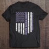 Womens No One Fights Alone Usa Flag Testicular Cancer Awareness Tee