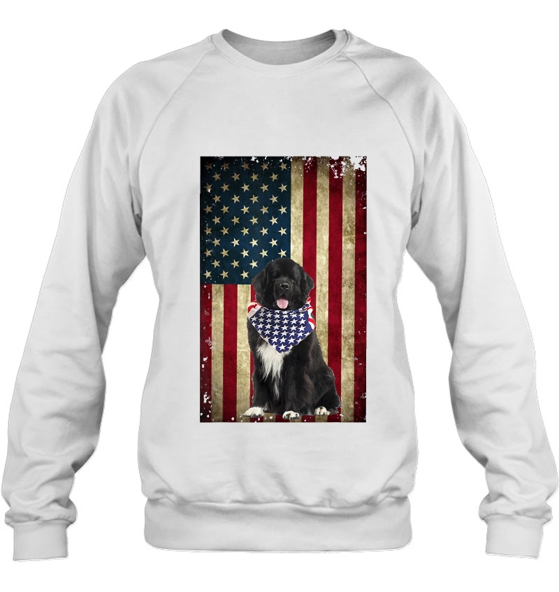 American Newfoundlands Dog Bandana 4Th Of July Sweatshirt