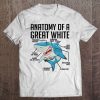 Anatomy Of A Great White Shark Tee