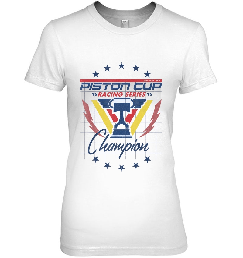 Pixar Cars 3 Piston Cup Series Champ Graphic Ladies Tee