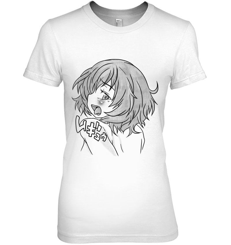 Ecchi Ahegao Hentai Girl Pleasure Face Playera Hoodie