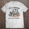 Just Woman Who Loves Her Farmer Love Gift Tee Tee