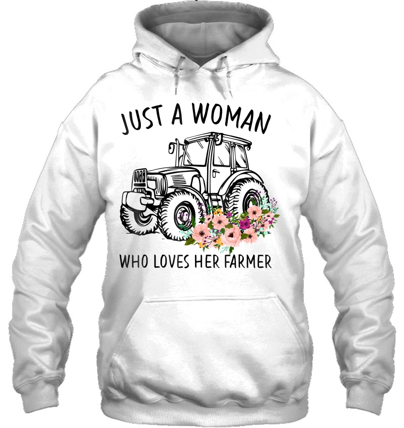 Just Woman Who Loves Her Farmer Love Gift Tee Mugs