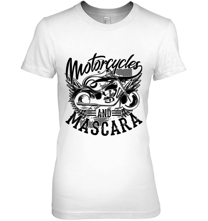 Motorcycles And Mascara Shirt Cute Makeup Motor Lover Gift Hoodie