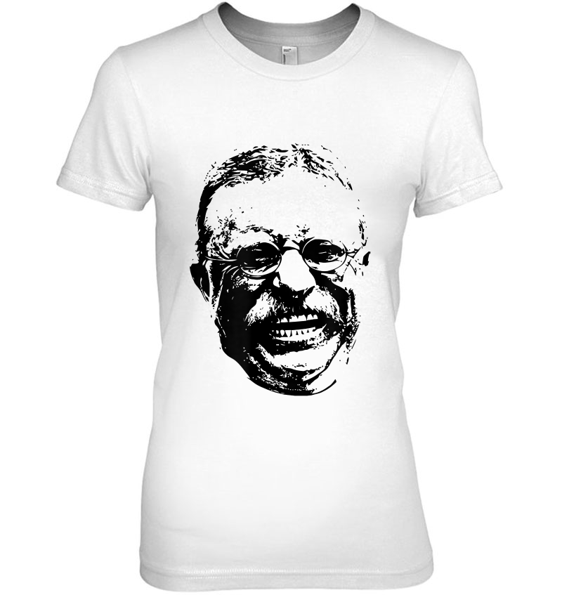 Smiling Teddy Roosevelt Ladies Tee