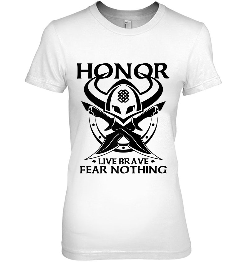 Viking Warrior Honor Live Brave Fear Nothing Hoodie