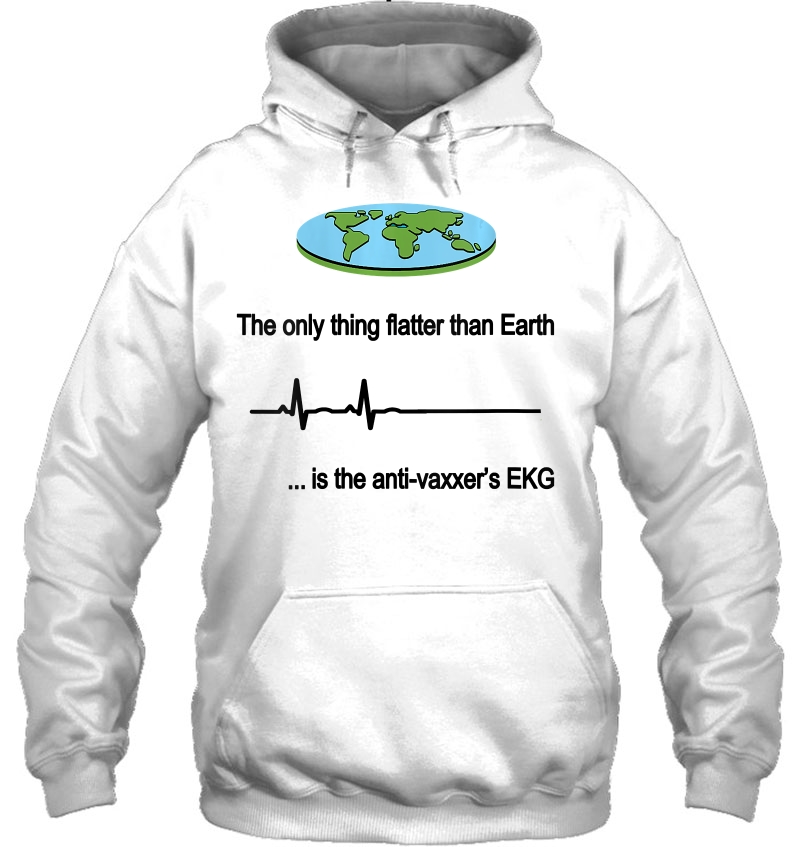 Womens The Only Thing Flatter Than Earth Is The Anti-Vaxxer Ekg Mugs