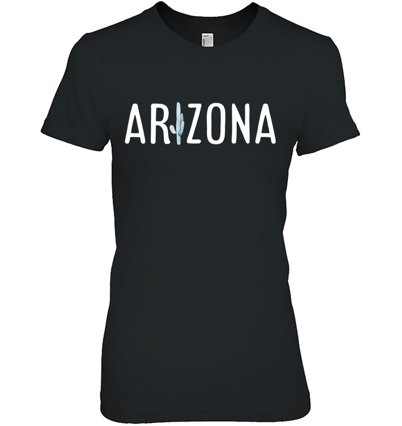 Arizona State Gift Souvenir Arizona Cactus Ladies Tee