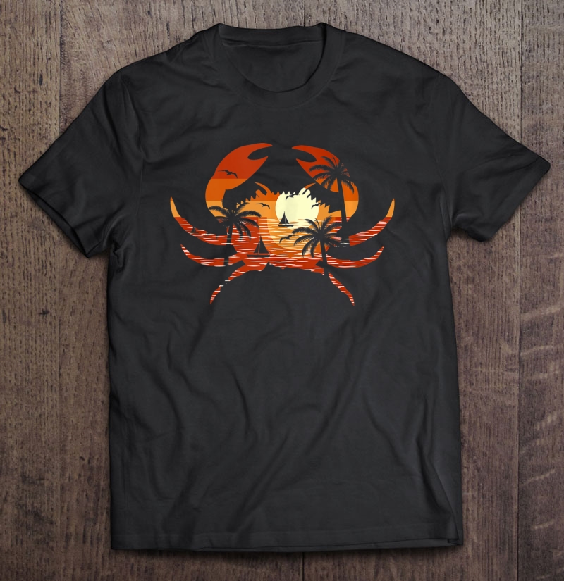 Crab Beach Tank Top Shirt