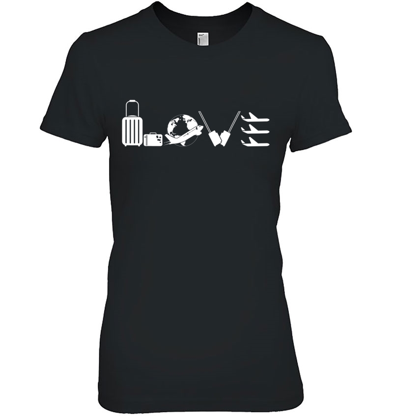 Flight Attendant Tshirt - Love Flight Attendan Ladies Tee