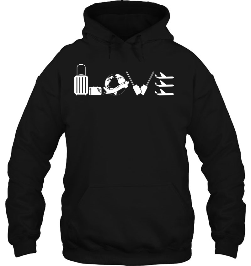 Flight Attendant Tshirt - Love Flight Attendan Hoodie