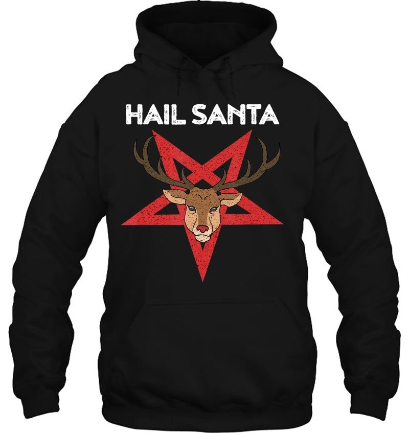 Funny Hail Santa Atheist Christmas Reindeer Gift Mugs