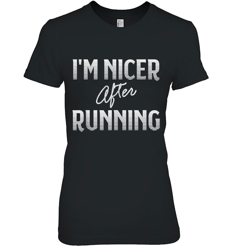 Funny Running Tank Top With Saying I'm Nicer After Running Tank Top Hoodie