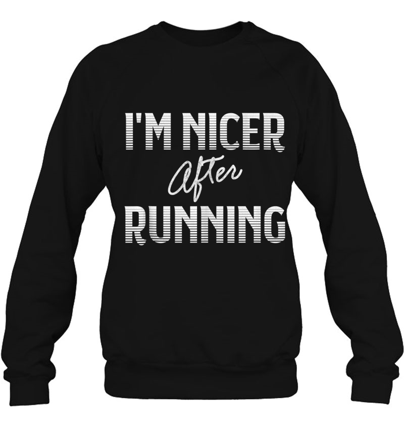 Funny Running Tank Top With Saying I'm Nicer After Running Tank Top Mugs