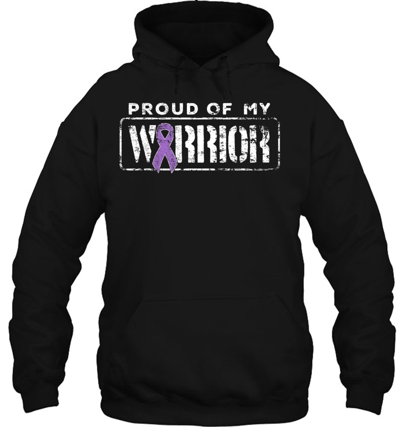 Hodgkins Lymphoma Cancer Support Proud Family Warrior Hoodie