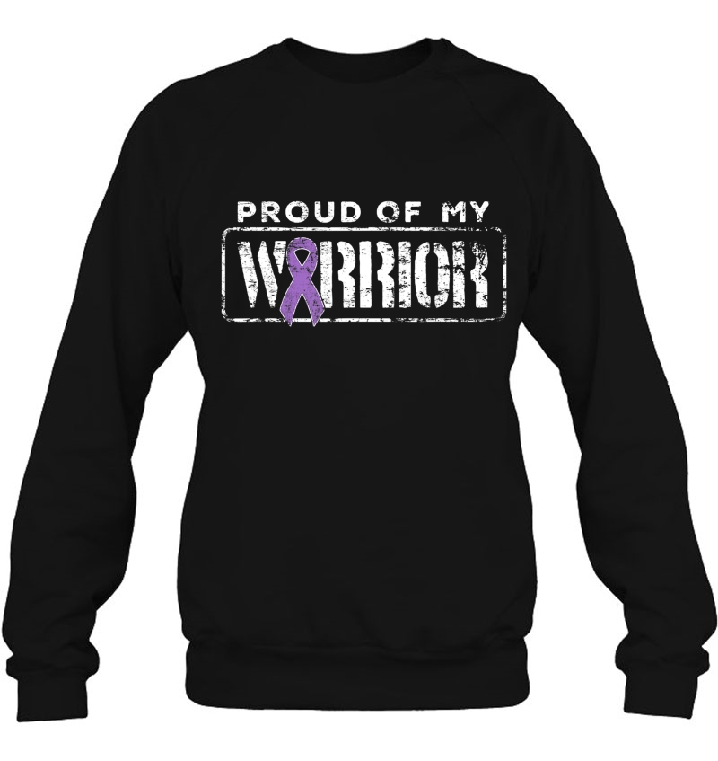 Hodgkins Lymphoma Cancer Support Proud Family Warrior Sweatshirt