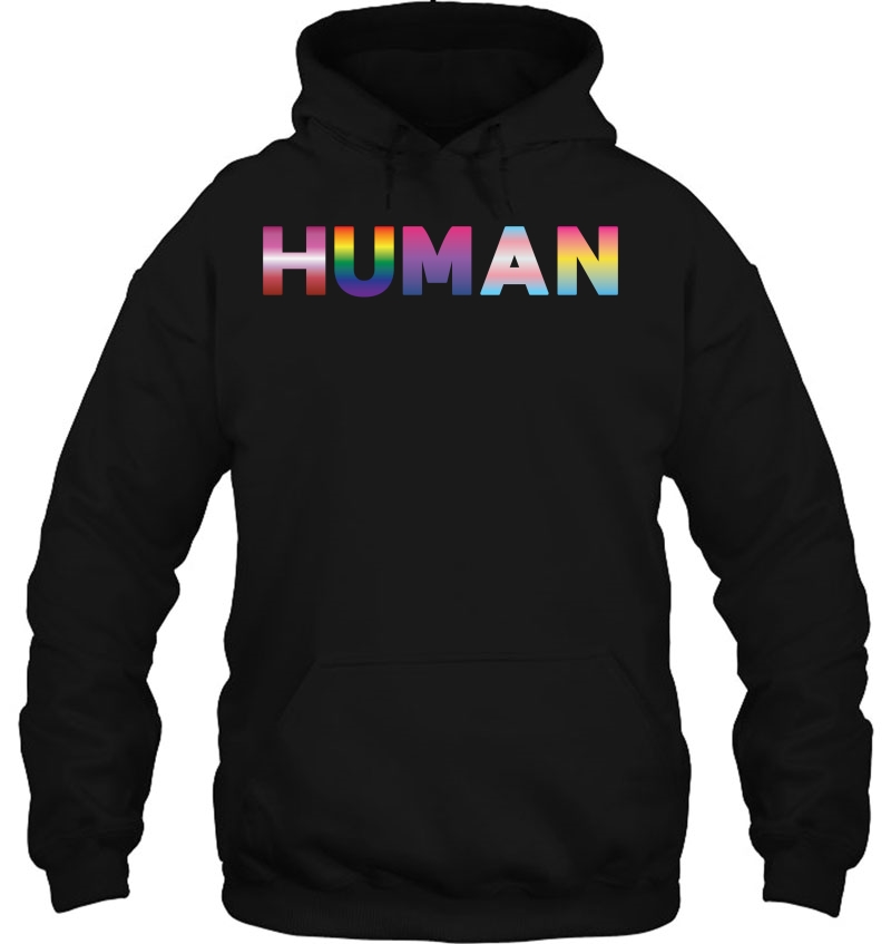 Human Rainbow Flag Gift Lgbt Hoodie