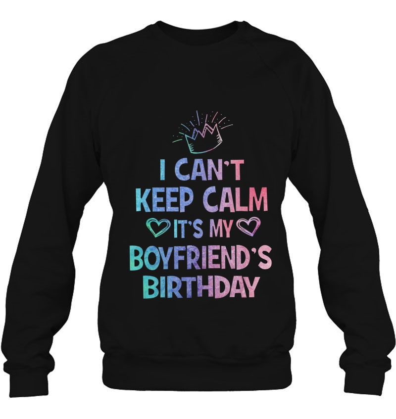 I Can't Keep Calm It's My Boyfriend Birthday Party Mugs