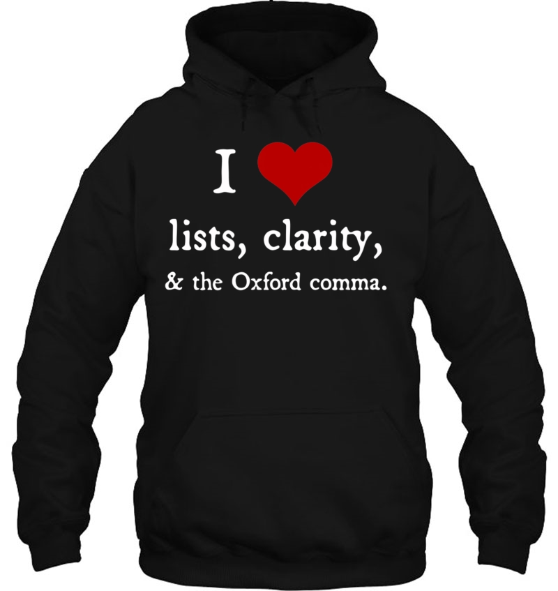 I Love Lists And Oxford Commas - Funny Grammar Gift Mugs