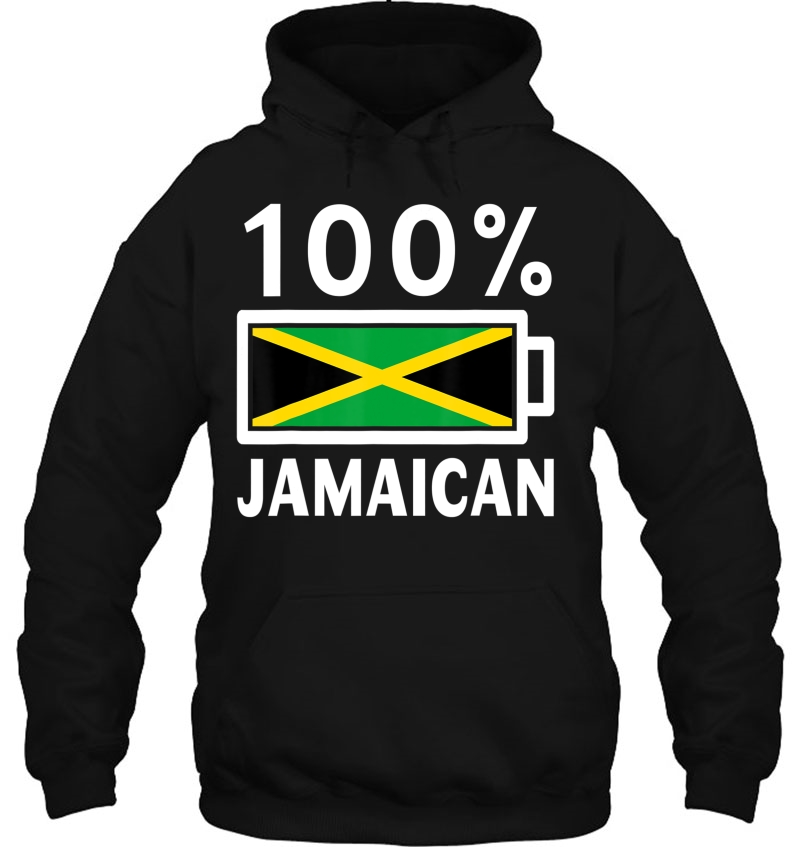 Jamaica Flag 100 Jamaican Battery Power Tee Mugs