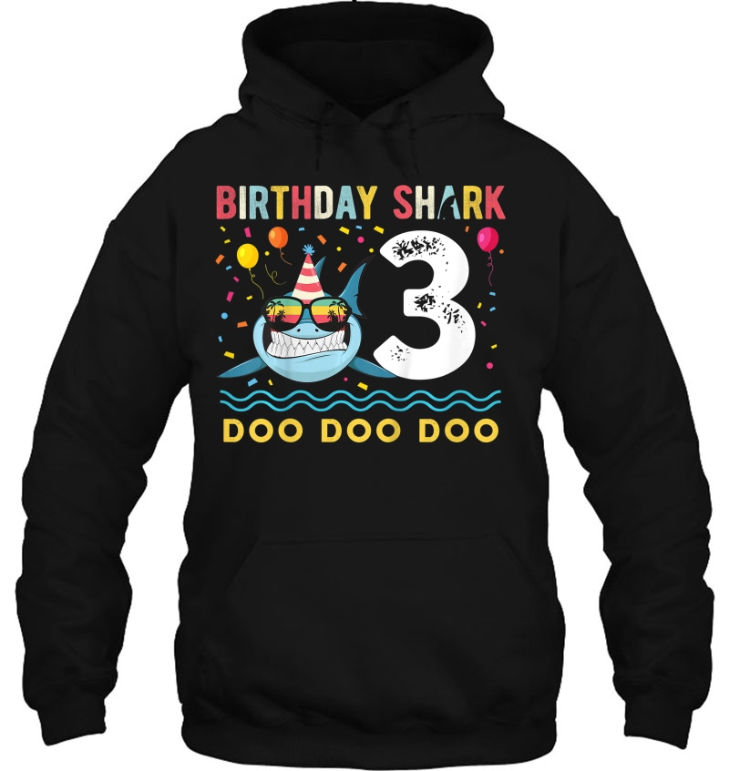 Kids 3 Year Old Birthday Shark Boys And Girls Mugs