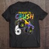 Kids Im Ready To Crush 6 Monster Truck 6Th Birthday Shirt Boys Tee