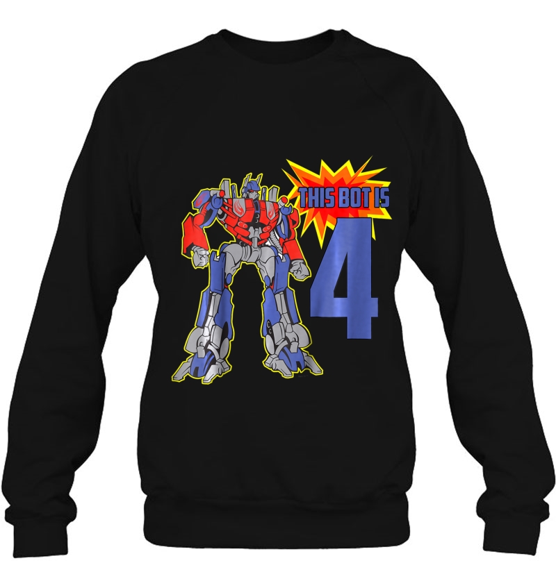 Kids Robot Kid, Cute 4Th Birthday Robots For Boys, Girls Sweatshirt