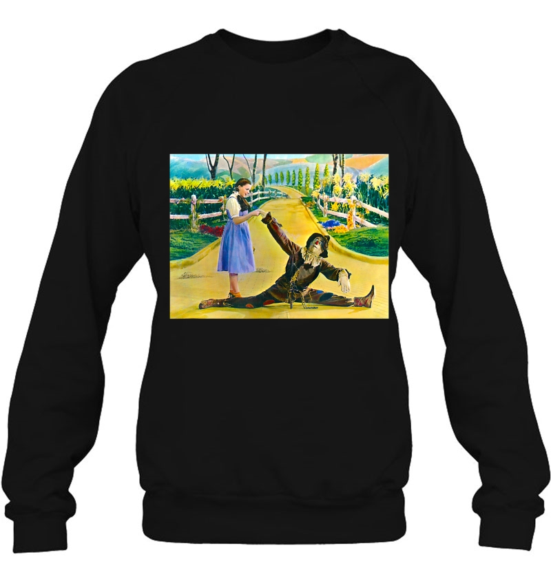Land Of Oz Dorothy Oz Scarecrow-Vintage Wizard Of Oz Poster Sweatshirt