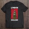 London England Big Ben Elizabeth Clock Tower Novelty Tee