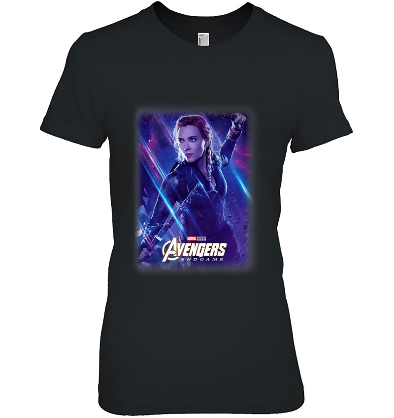 Marvel Avengers Endgame Black Widow Galactic Poster Premium Hoodie