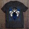 Mens Calidesign California Blue Bandana Skull Gangster Og Tee