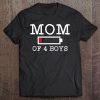 Mom Of 4 Boys Mother's Day Gift Tee