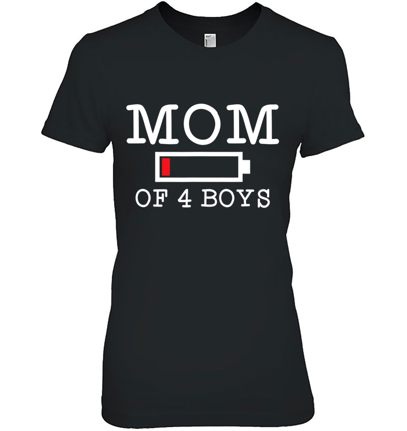 Mom Of 4 Boys Mother's Day Gift Hoodie