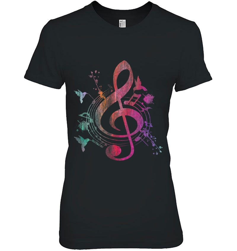 Music Musical Instrument Birds Treble Clef Hoodie