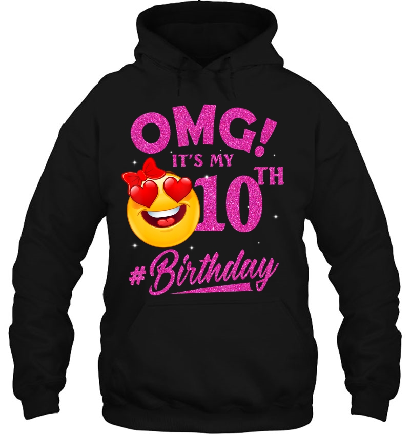 Omg It's My 10Th Birthday Emoji Shirt For Birthday Girls Mugs